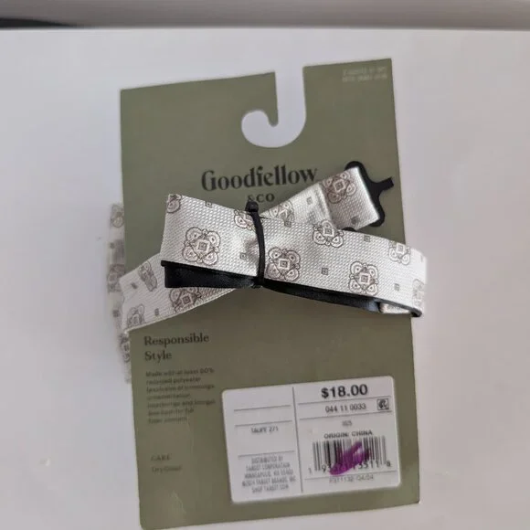 NWT Men's Bowtie Taupe 271 Adjustable Goodfellow & Co - Picture 2 of 3